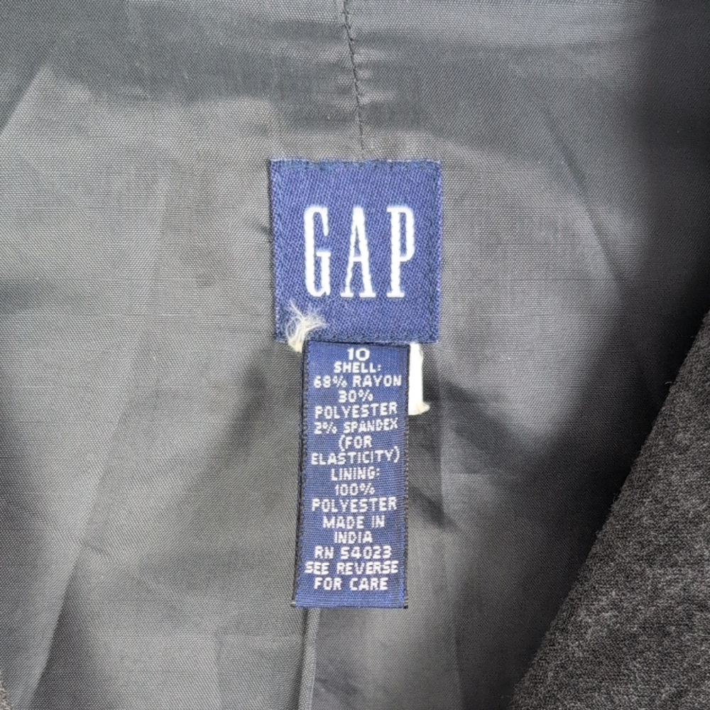 GAP Women's Charcoal Blazer - Picture 2 of 5